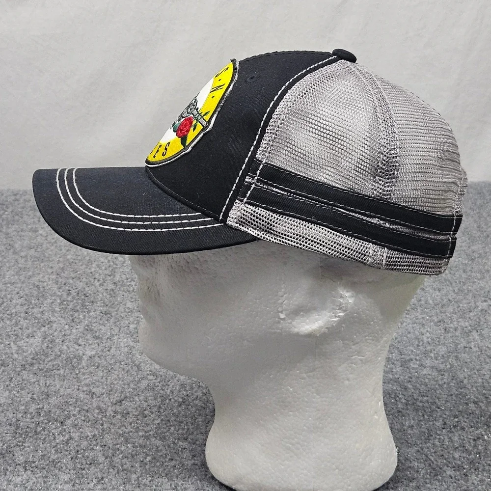 Guns N Roses Trucker‎ Hat Black Mesh Snapback Band Cap 80s Rock Grunge Festival